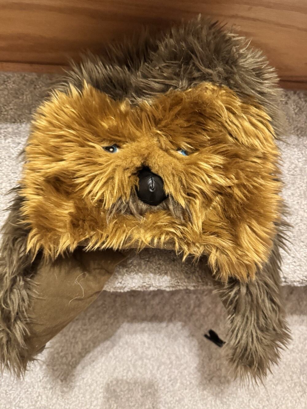 Disney Parks Star Wars Chewbacca Furry Plush Character Hat Adult One Size